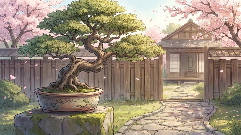 抖阴盆景植物视频制作